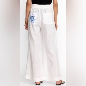 NWT Johnny Was Acantha Wide Leg Pleat Pant Linen XS